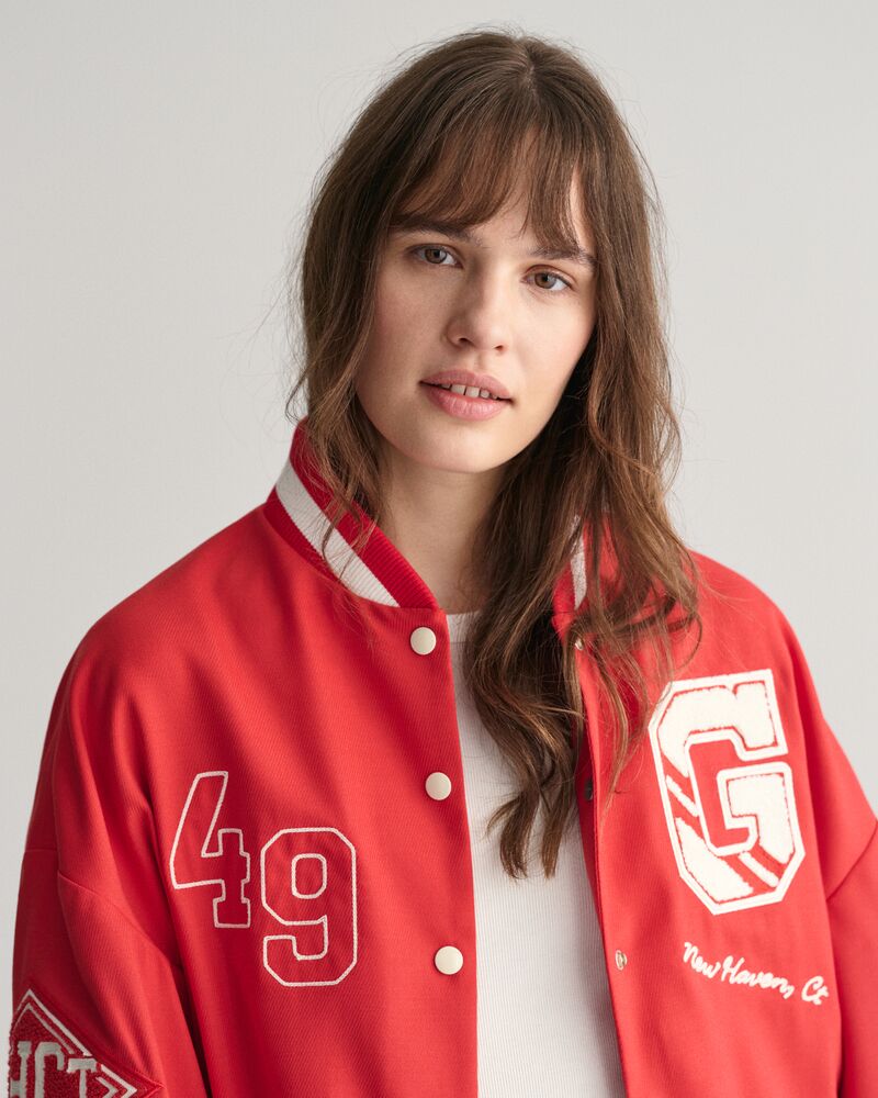 Cropped Varsity Jacket