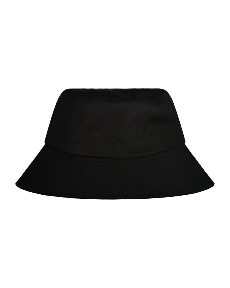 Linen Bucket Hat Black / S-M