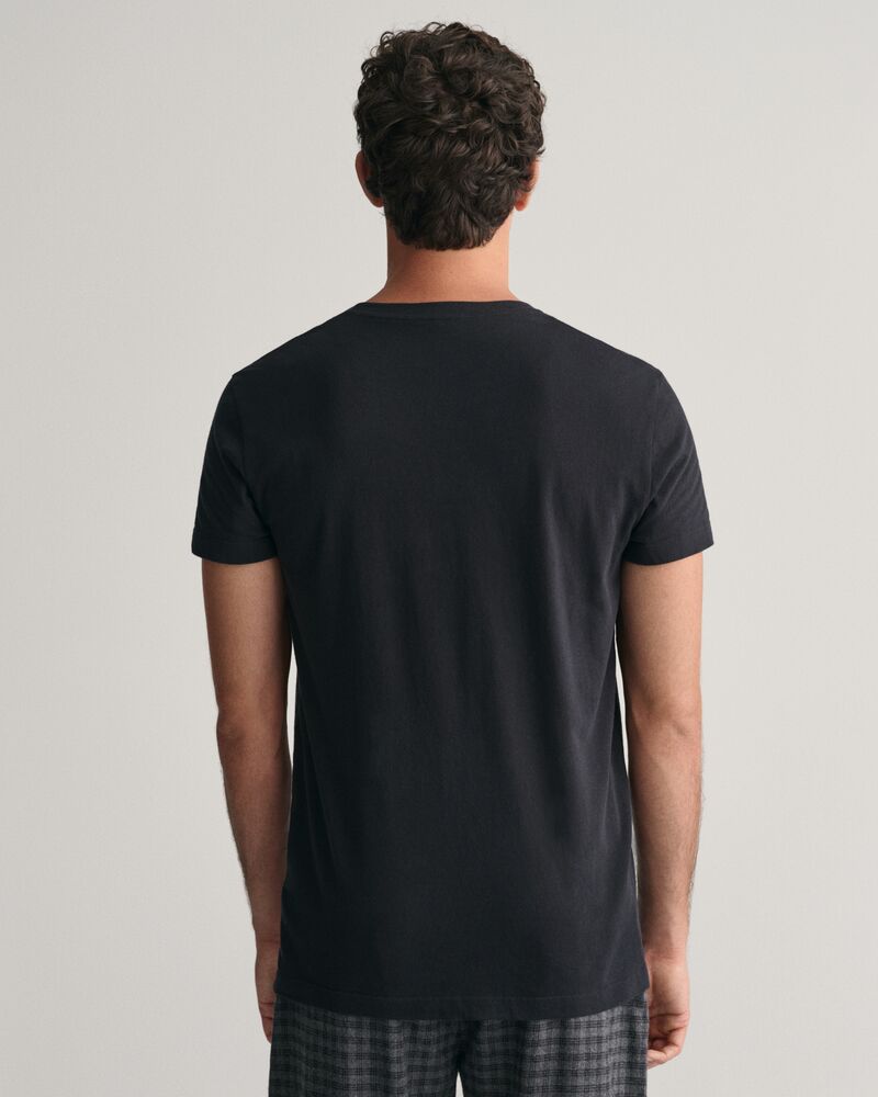 2-Pack Crew Neck T-Shirts Black / S