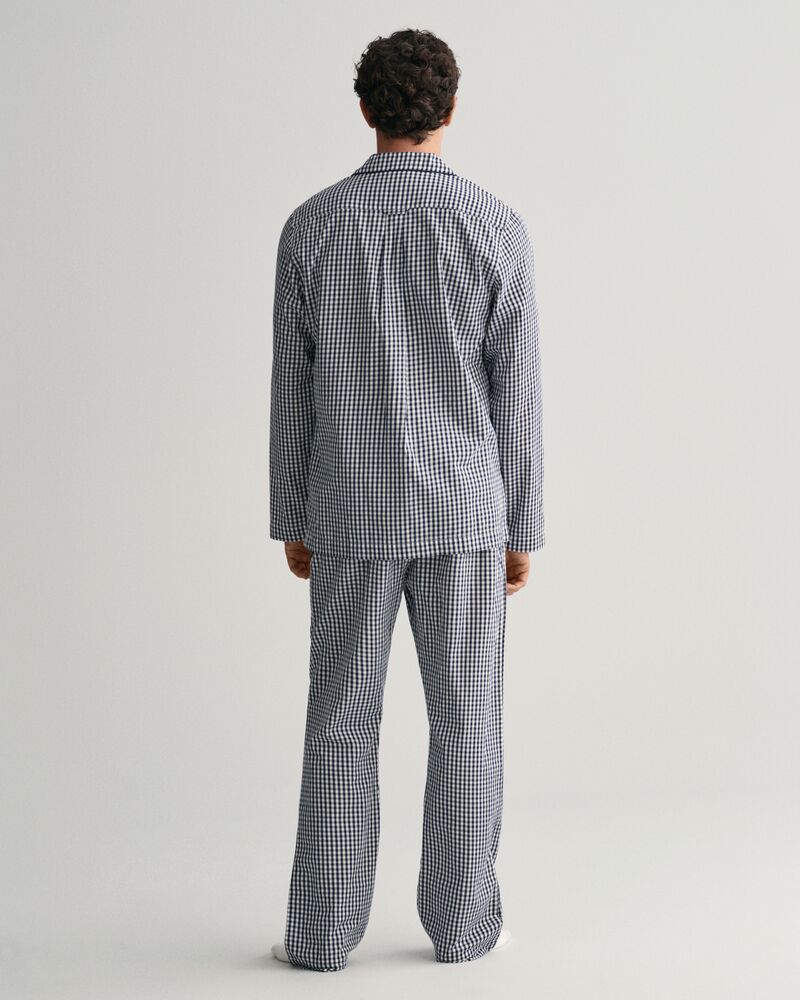 Gingham Ch Pj Set Shirt And Pants Classic Blue / S