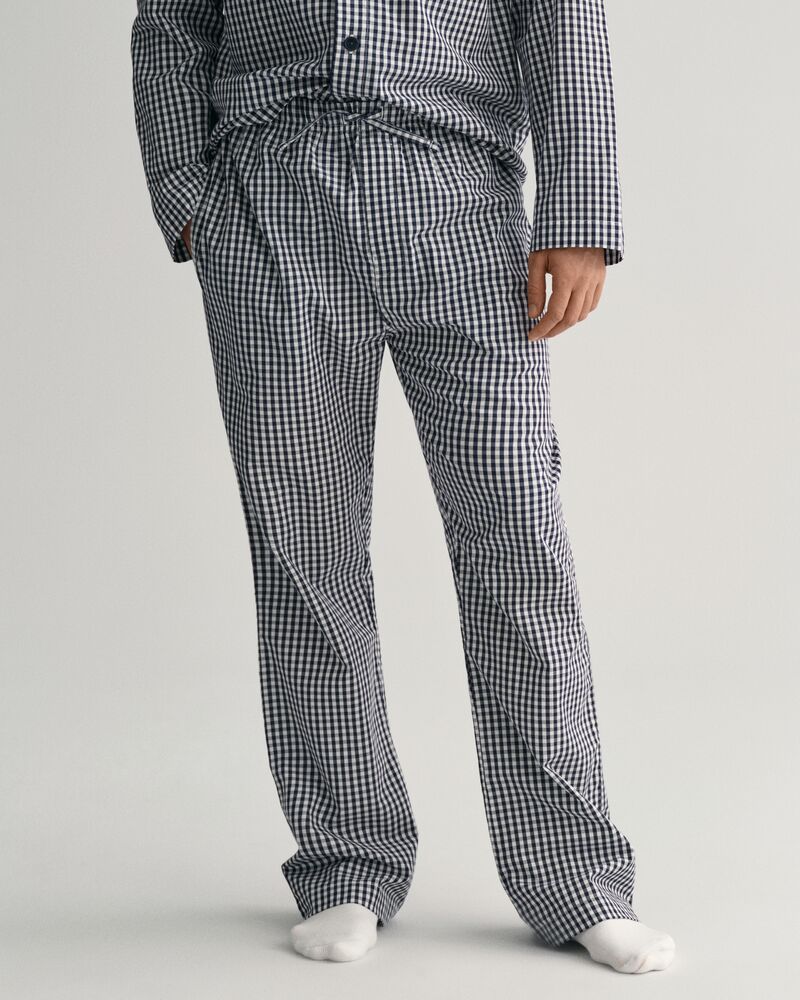 Gingham Ch Pj Set Shirt And Pants Classic Blue / S