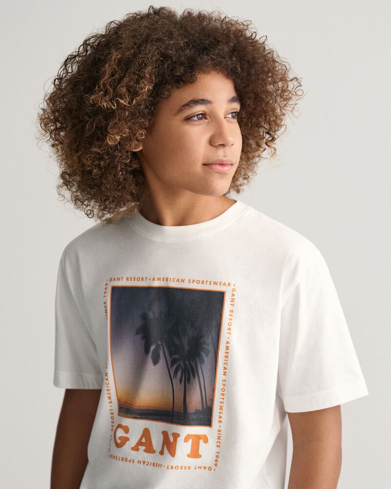 Teens Gant Resort T-Shirt '134/140 / WHITE