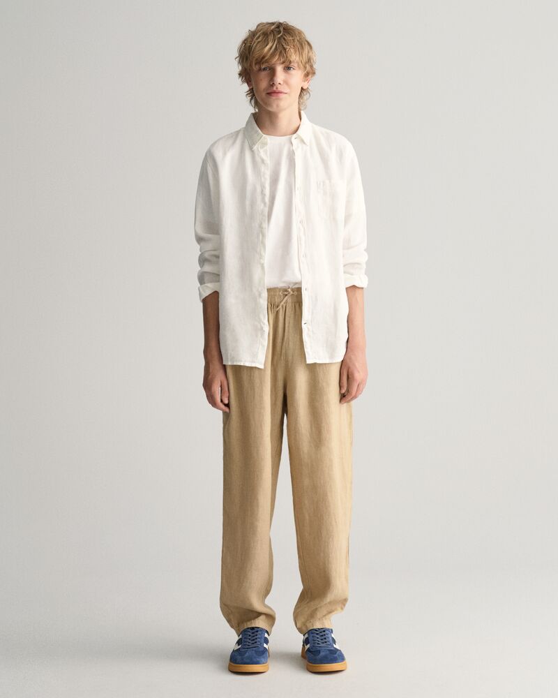 Teen Boys Linen Pants '134/140 / DRY SAND