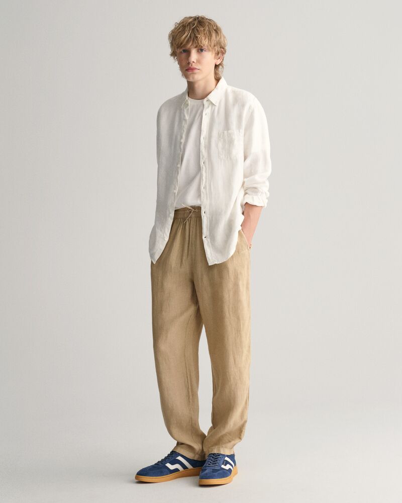 Teen Boys Linen Pants '134/140 / DRY SAND