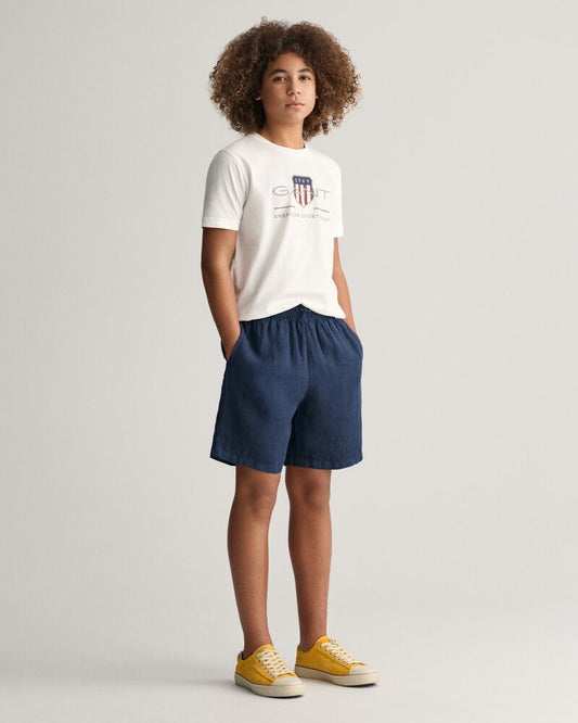 Teens Linen Shorts '134/140 / MARINE