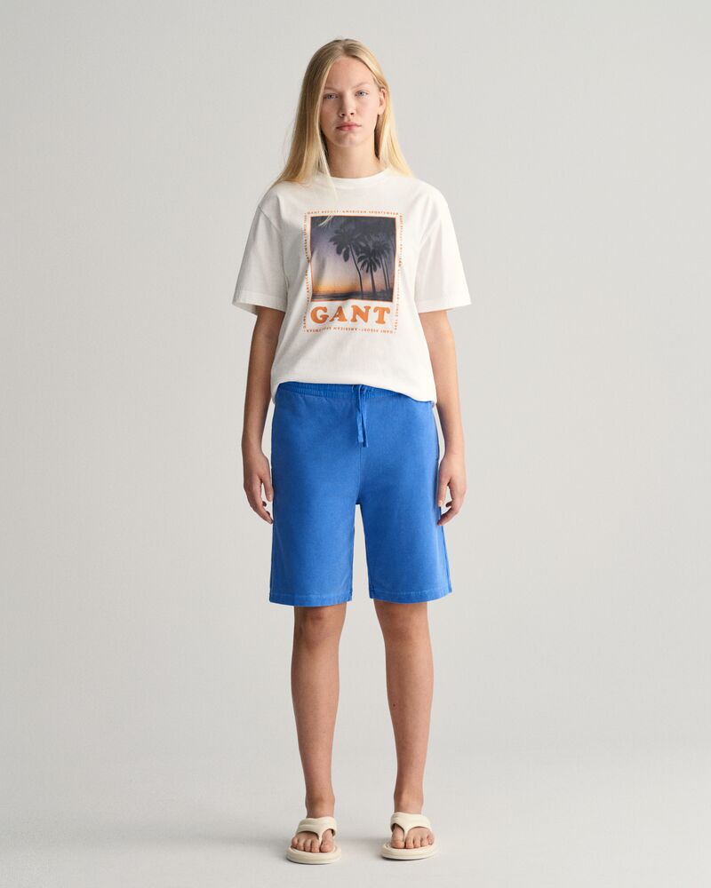 Teens Sunfaded Sweat Shorts Lapis Blue / 134/140