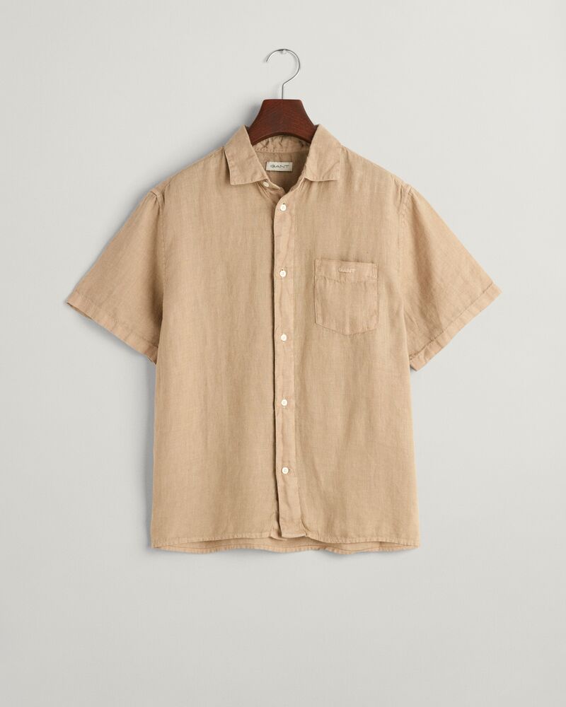 Teens Linen Short Sleeve Shirt '134/140 / DRY SAND