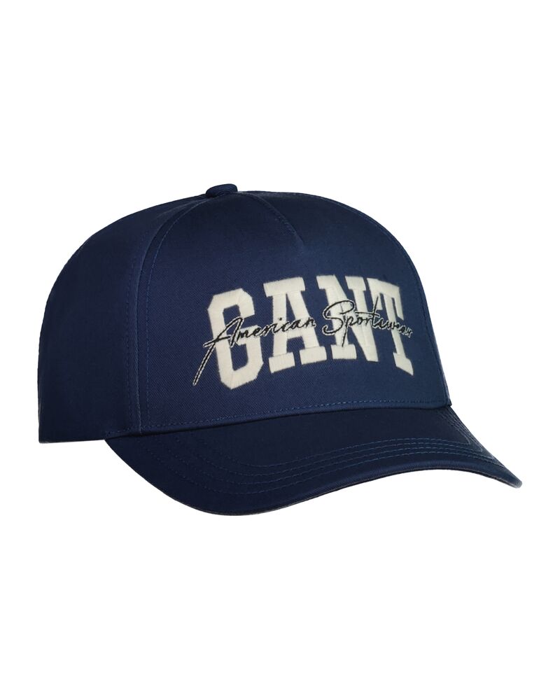 GANT Arch Script Cotton Twill Cap Dusty Blue Sea / OS