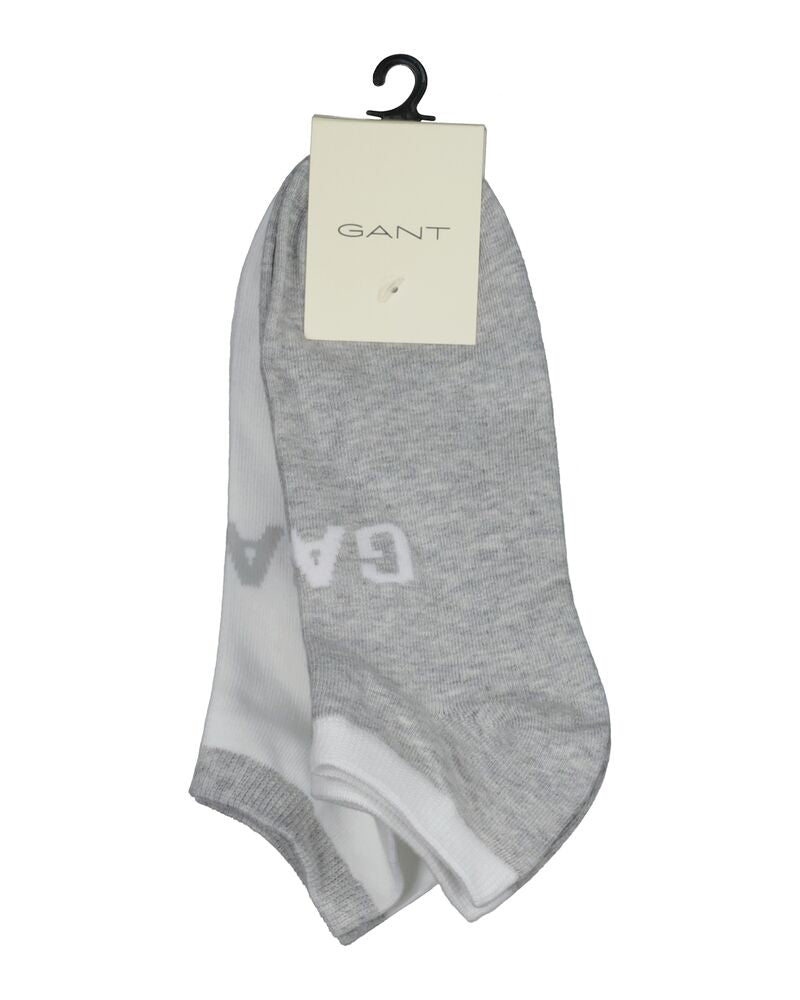 2-Pack Ankle Socks Light Grey Melange / 40-42