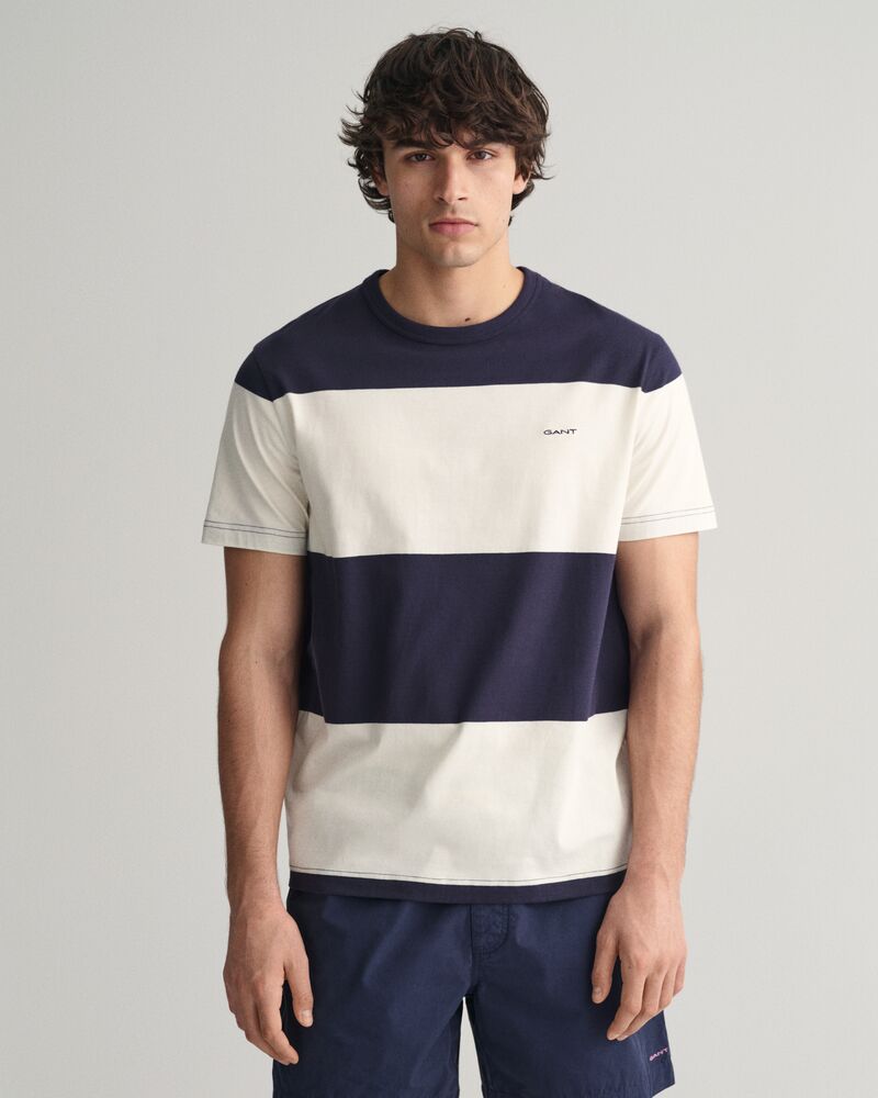 Barstriped T-Shirt Evening Blue / S