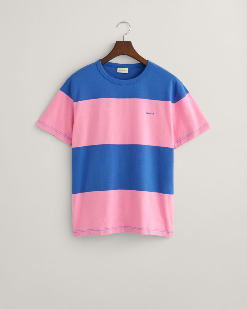 Barstriped T-Shirt Clear Pink / S