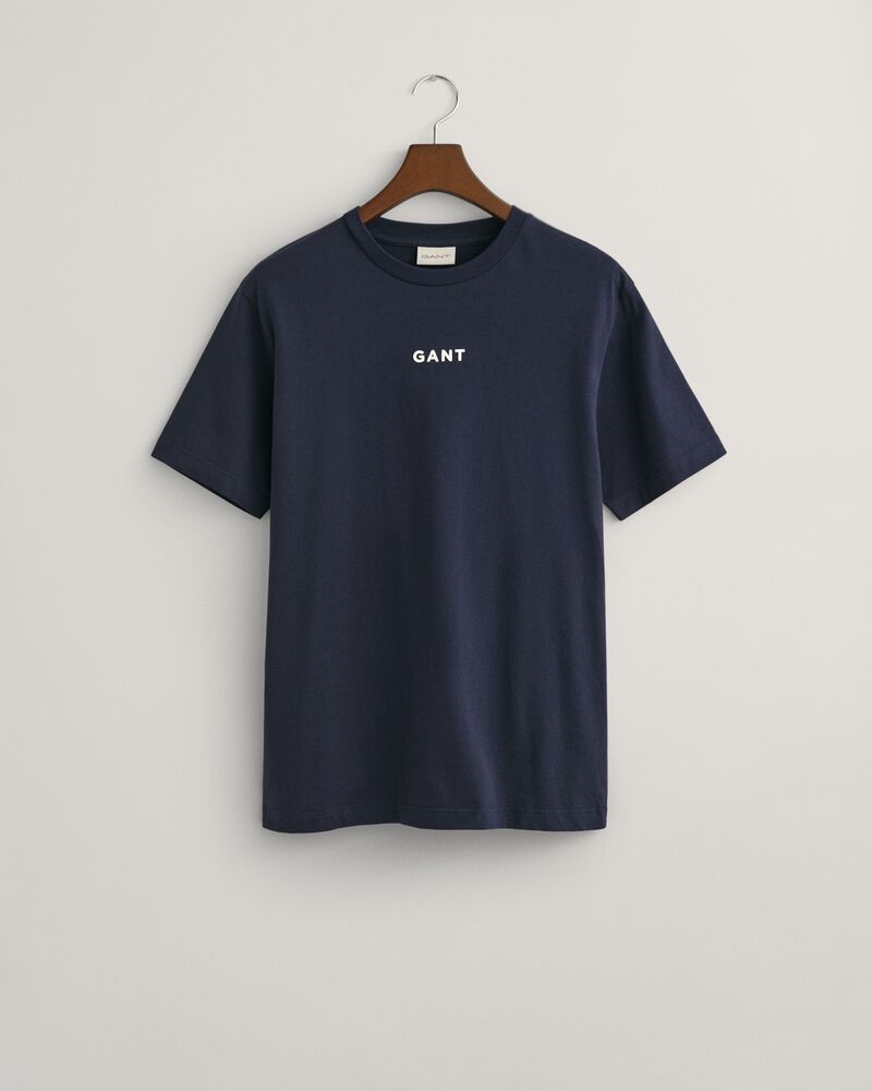 Contrast Small GANT Logo T-Shirt Evening Blue / S