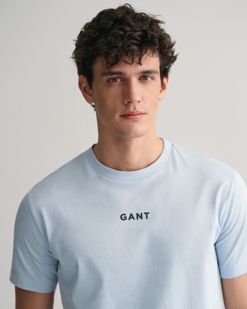 Contrast Small GANT Logo T-Shirt Fresh Blue / S