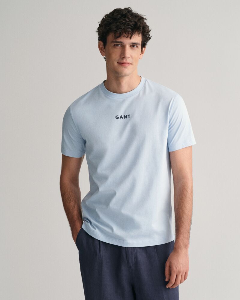 Contrast Small GANT Logo T-Shirt Fresh Blue / S