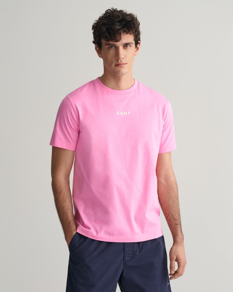 Contrast Small GANT Logo T-Shirt Clear Pink / S