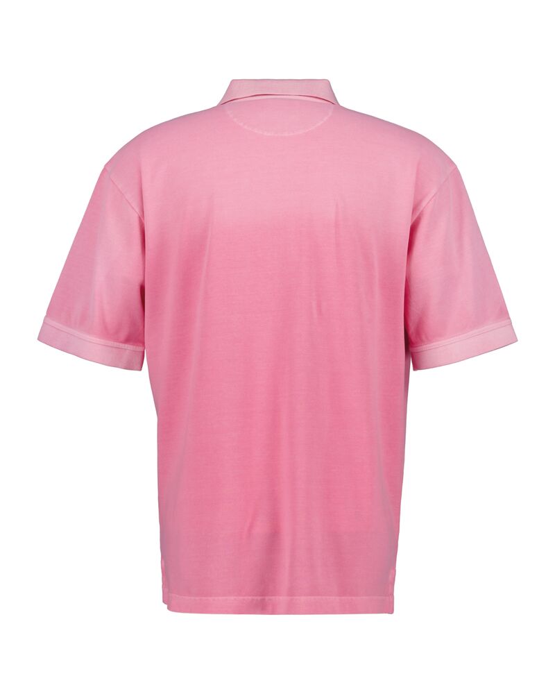 Spray-Dyed Piqué Polo Shirt Clear Pink / M