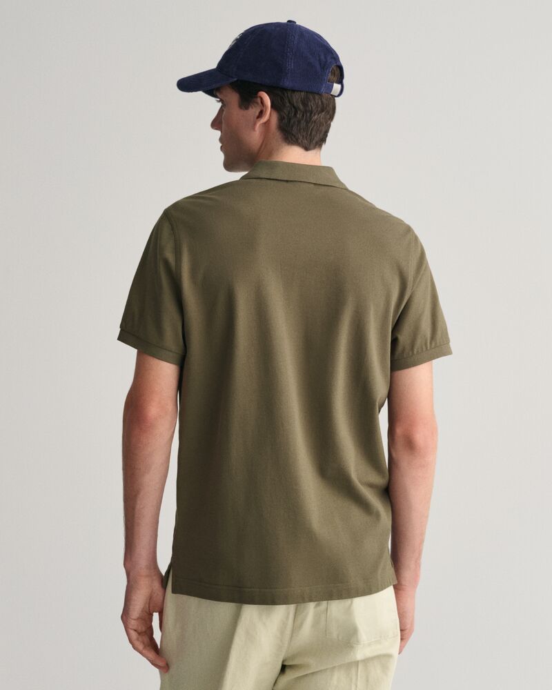 Regular Fit Shield Piqué Polo Shirt Juniper Green / S