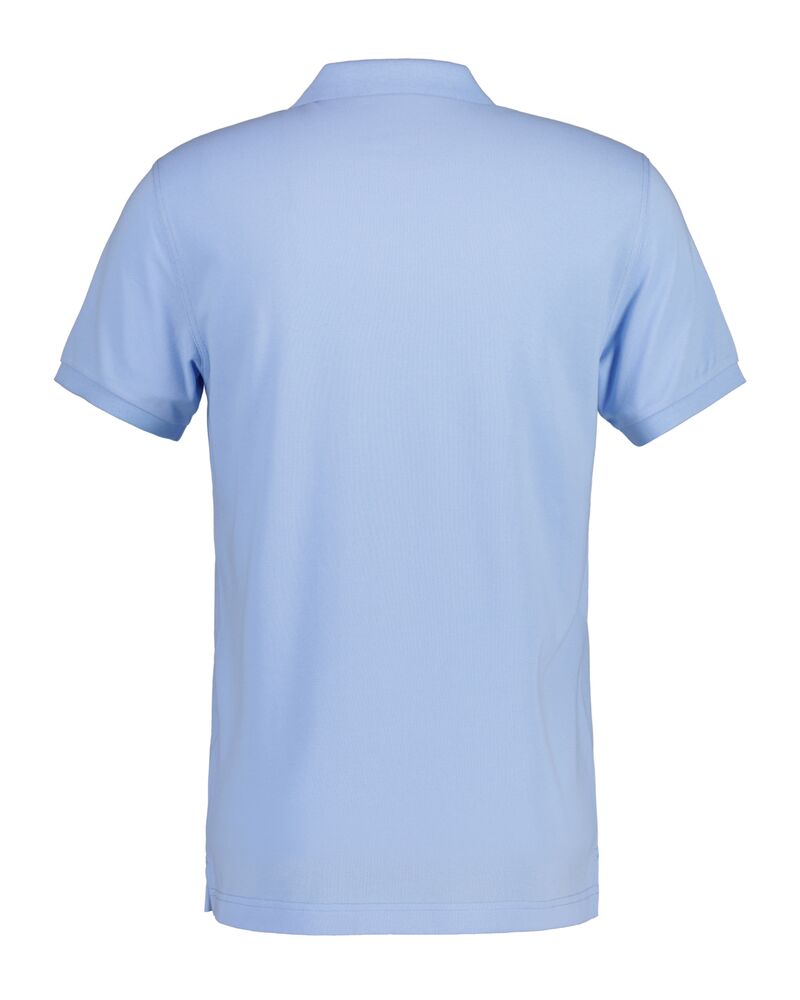 Slim Fit Shield Piqué Polo Shirt Capri Blue / S