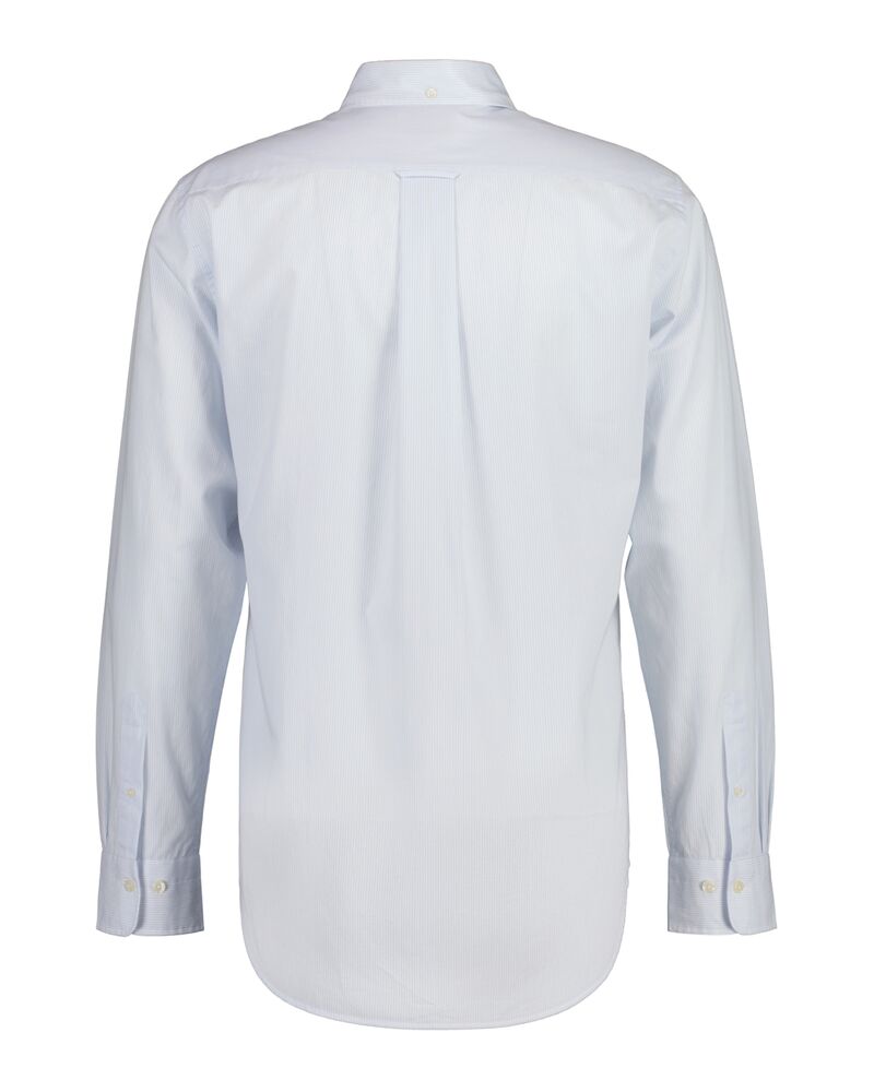 Regular Fit  Classic Short Sleeve  Banker Stripe Poplin Shirt