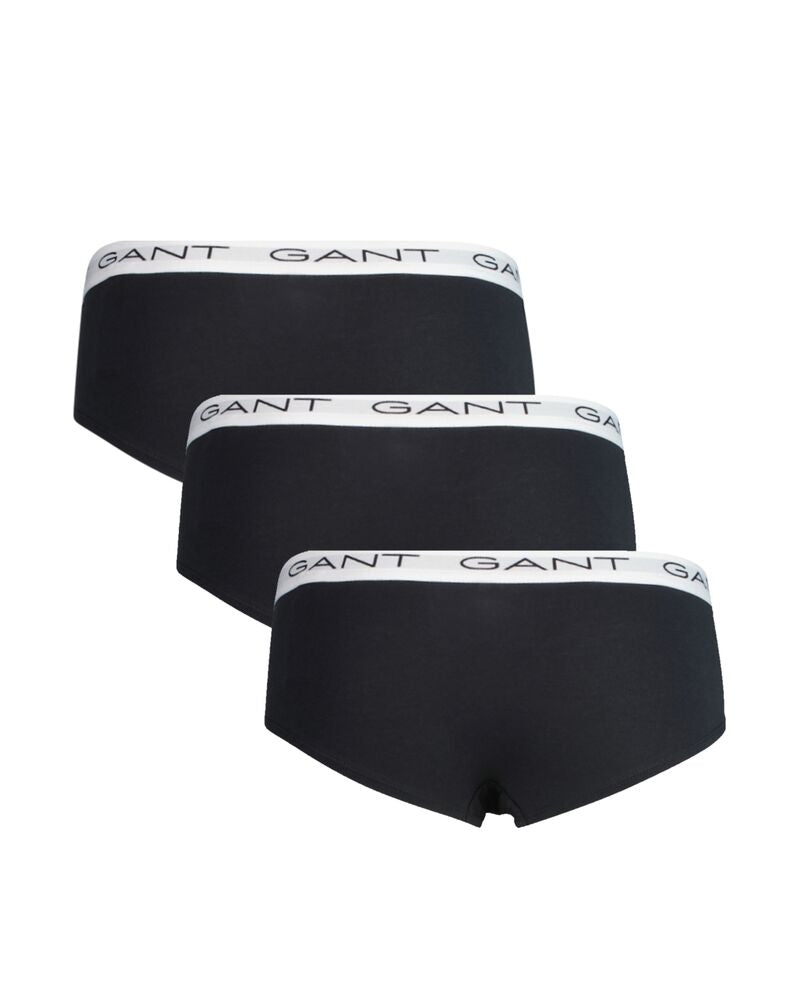 Teen GirLong Sleeve 3-Pack Hipster Briefs Black / 146/152