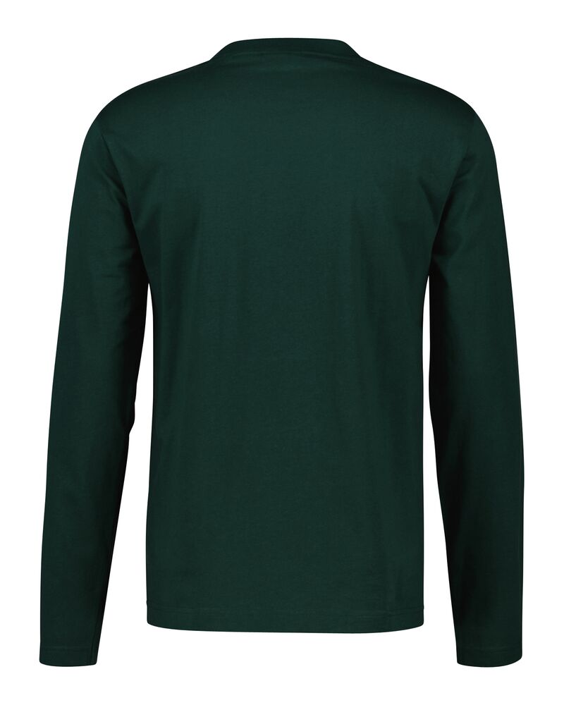 Regular Fit Tonal Shield Long Sleeve T-Shirt Tartan Green / S