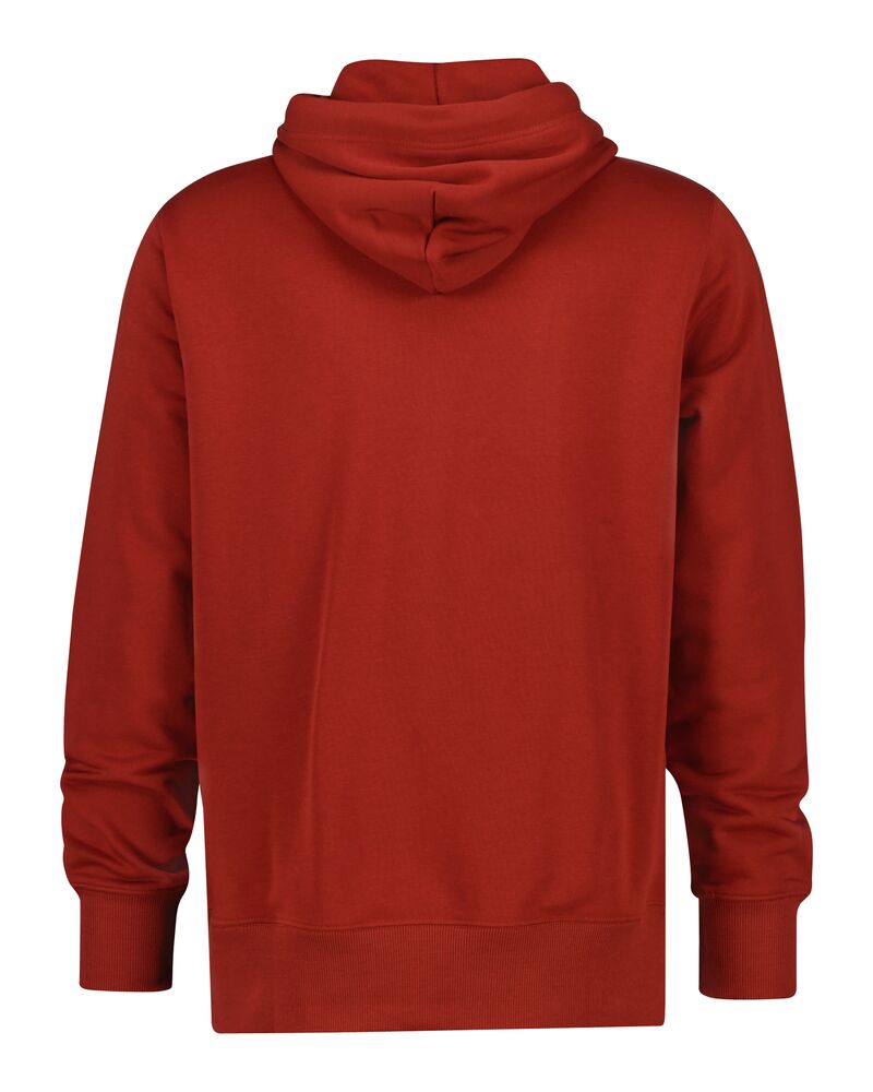 Regular Fit Shield Full Zip Hoodie Iron Red / M