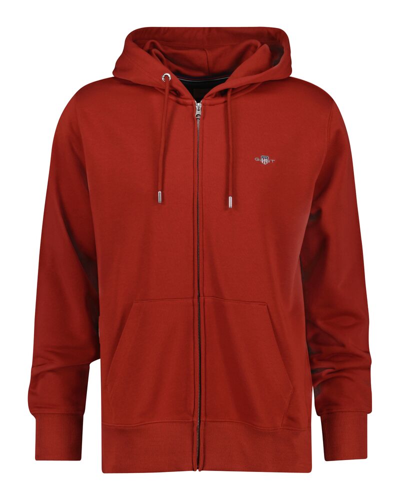 Regular Fit Shield Full Zip Hoodie Iron Red / M