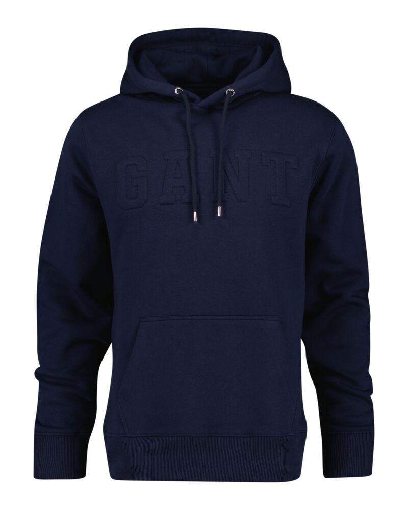 Embossed Hoodie Evening Blue / M