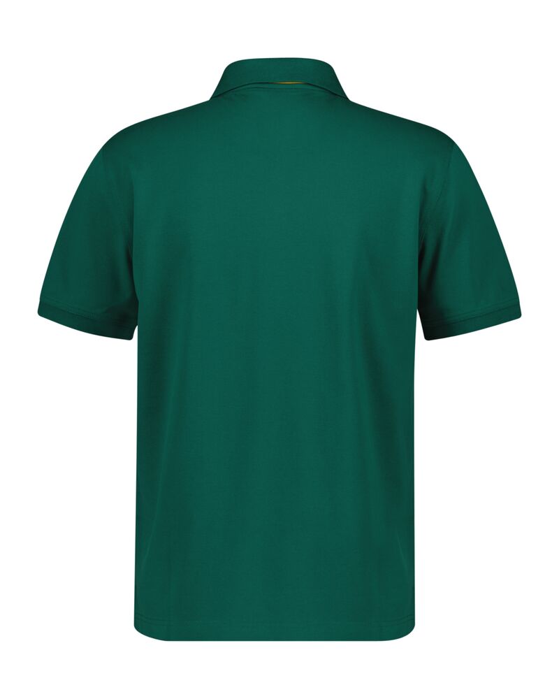 Contrast Piqué Polo Shirt Deep Forest Green / S