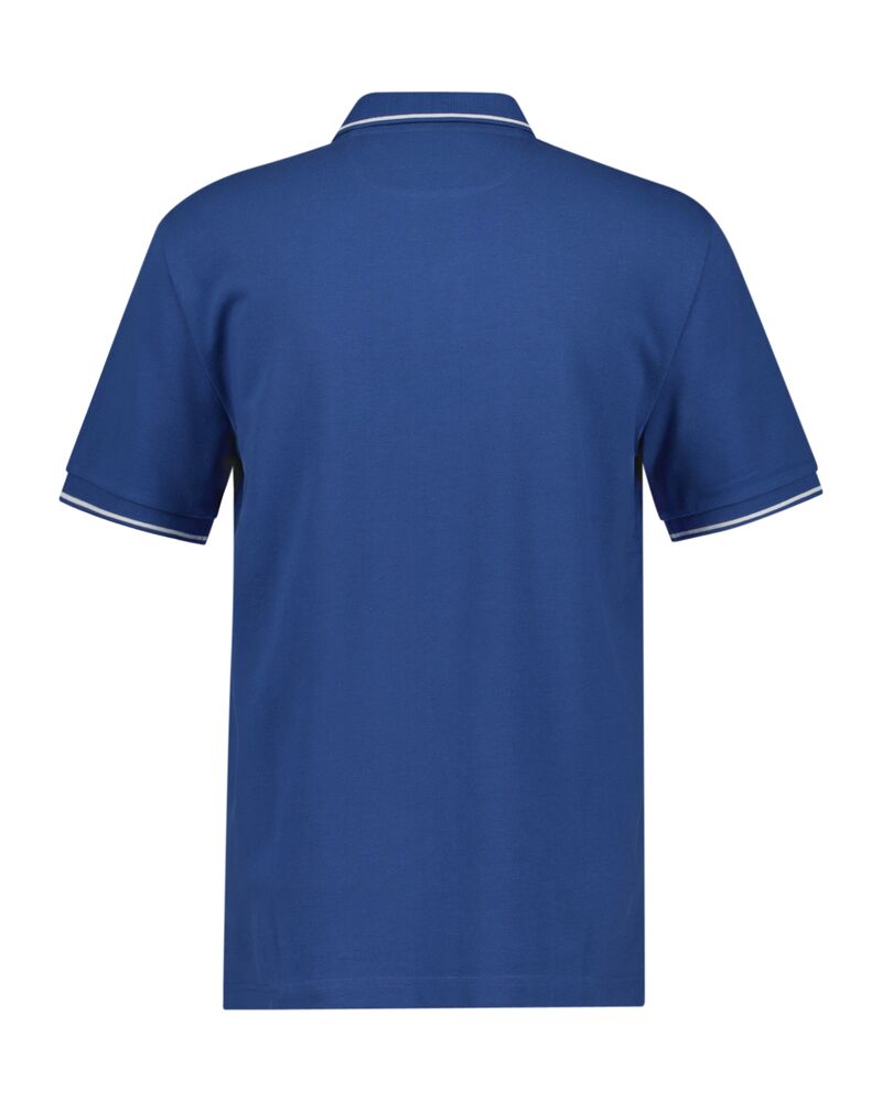 Tipping Short Sleeve Pique Polo Vintage Blue / M