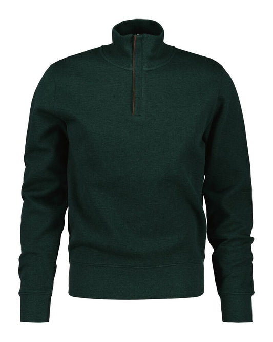 Sacker Rib Half-Zip Sweatshirt Tartan Green / S