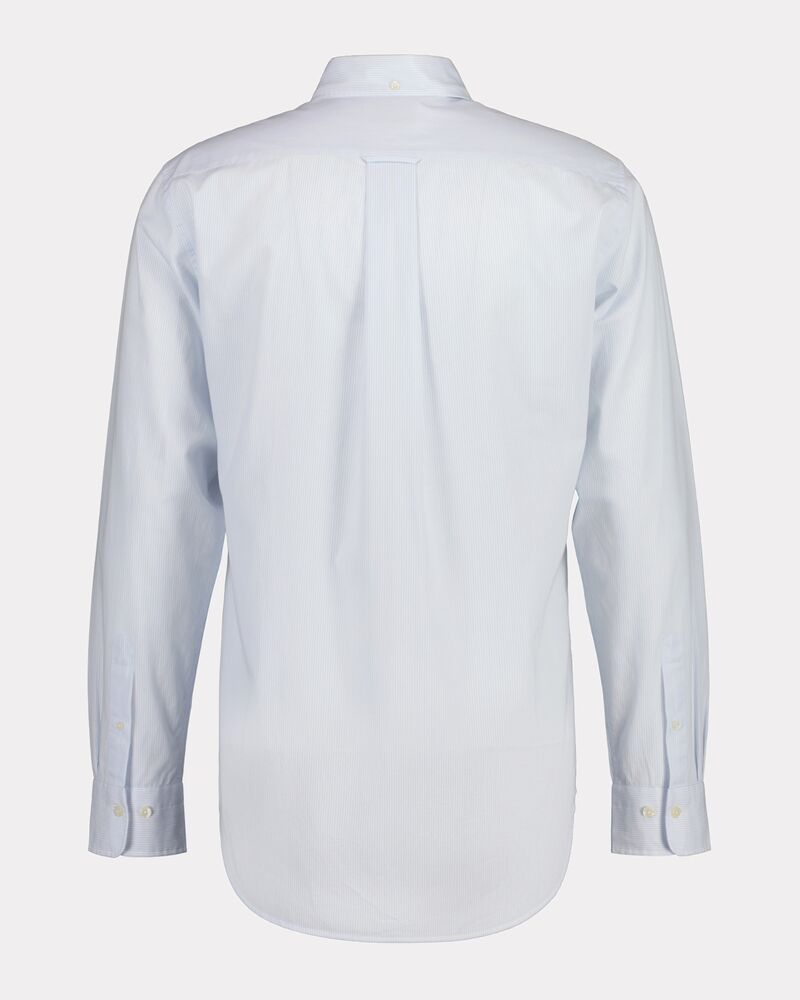 Regular Fit  Classic Short Sleeve  Banker Stripe Poplin Shirt