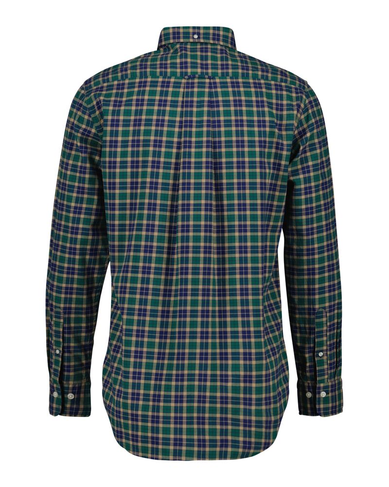 Regular Fit Light Twill Check Shirt Deep Forest Green / S