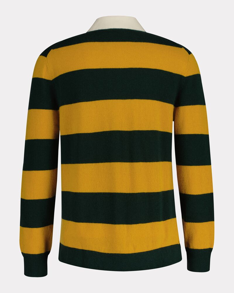 Gant Extrafine Lambswool Striped Rugger Tartan Green / S