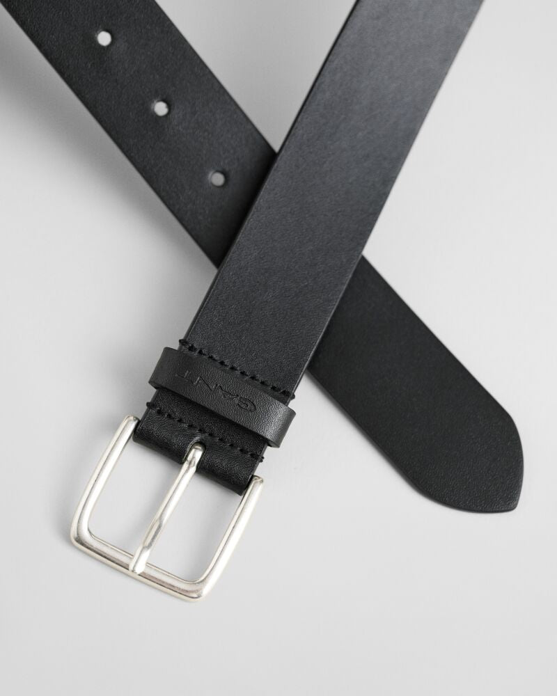 Leather Belt Black / L-XL