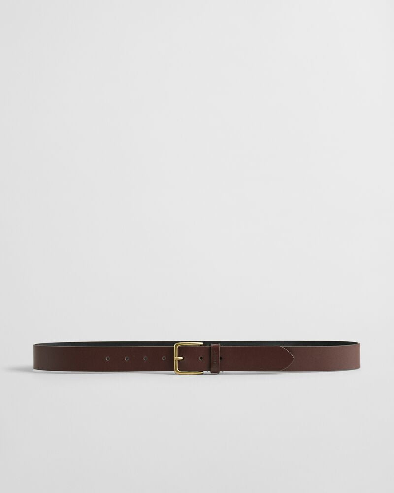 Leather Belt Soil Brown / L-XL