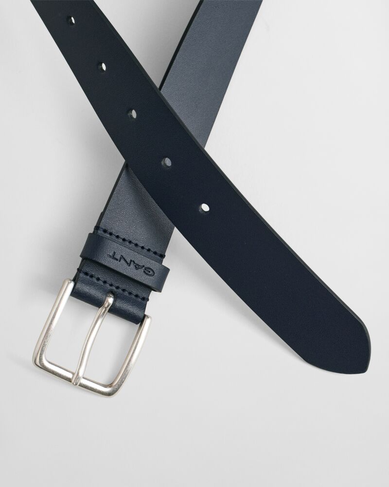 Leather Belt Marine / L-XL