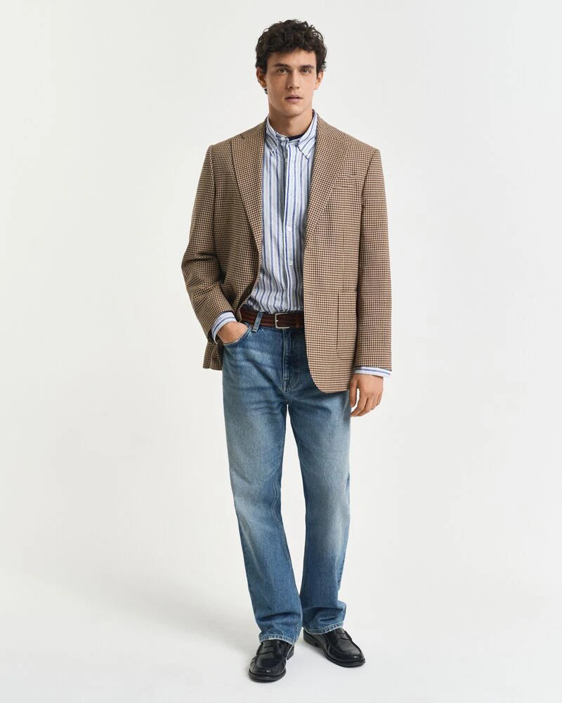 Relaxed Fit Textured Stripe Shirt