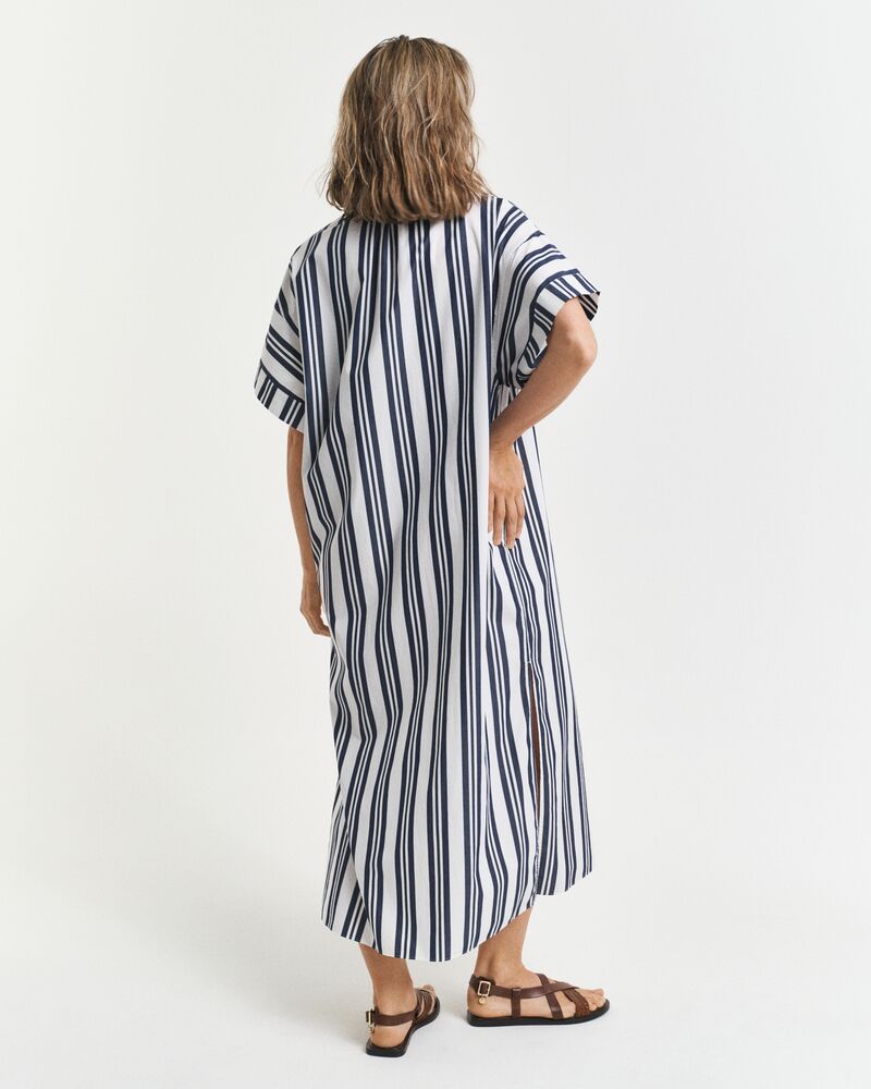 Oversized Striped Caftan Dress