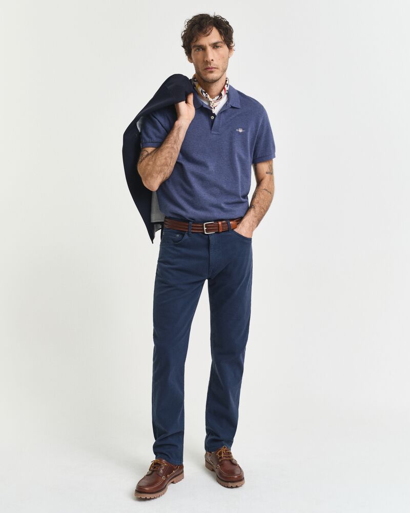 Regular Fit Shield Piqué Polo Shirt