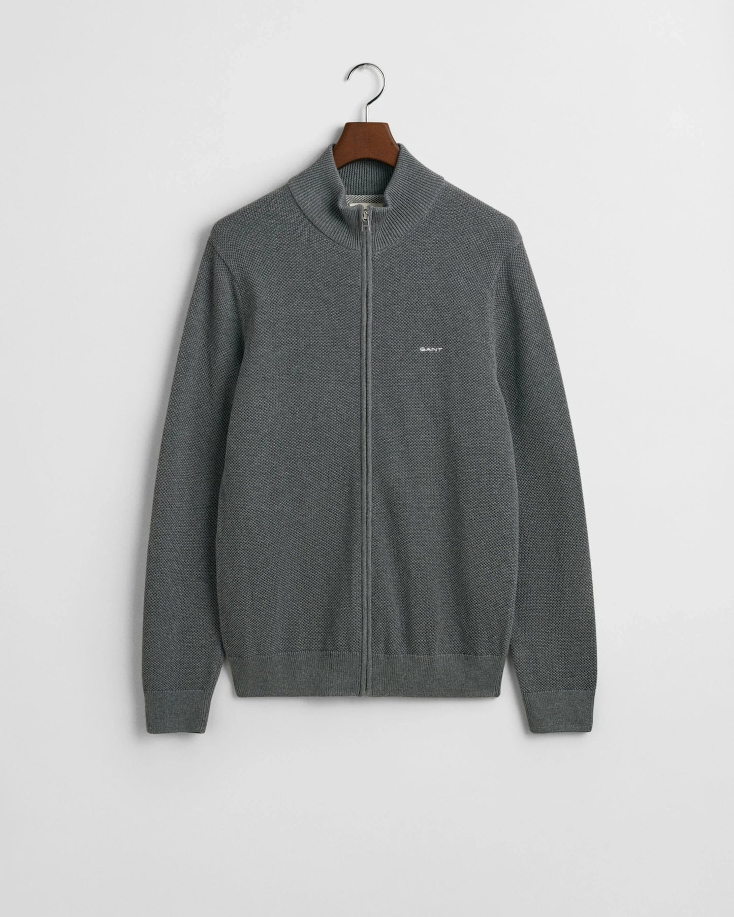 Gant Cotton Piqué Zip Cardigan