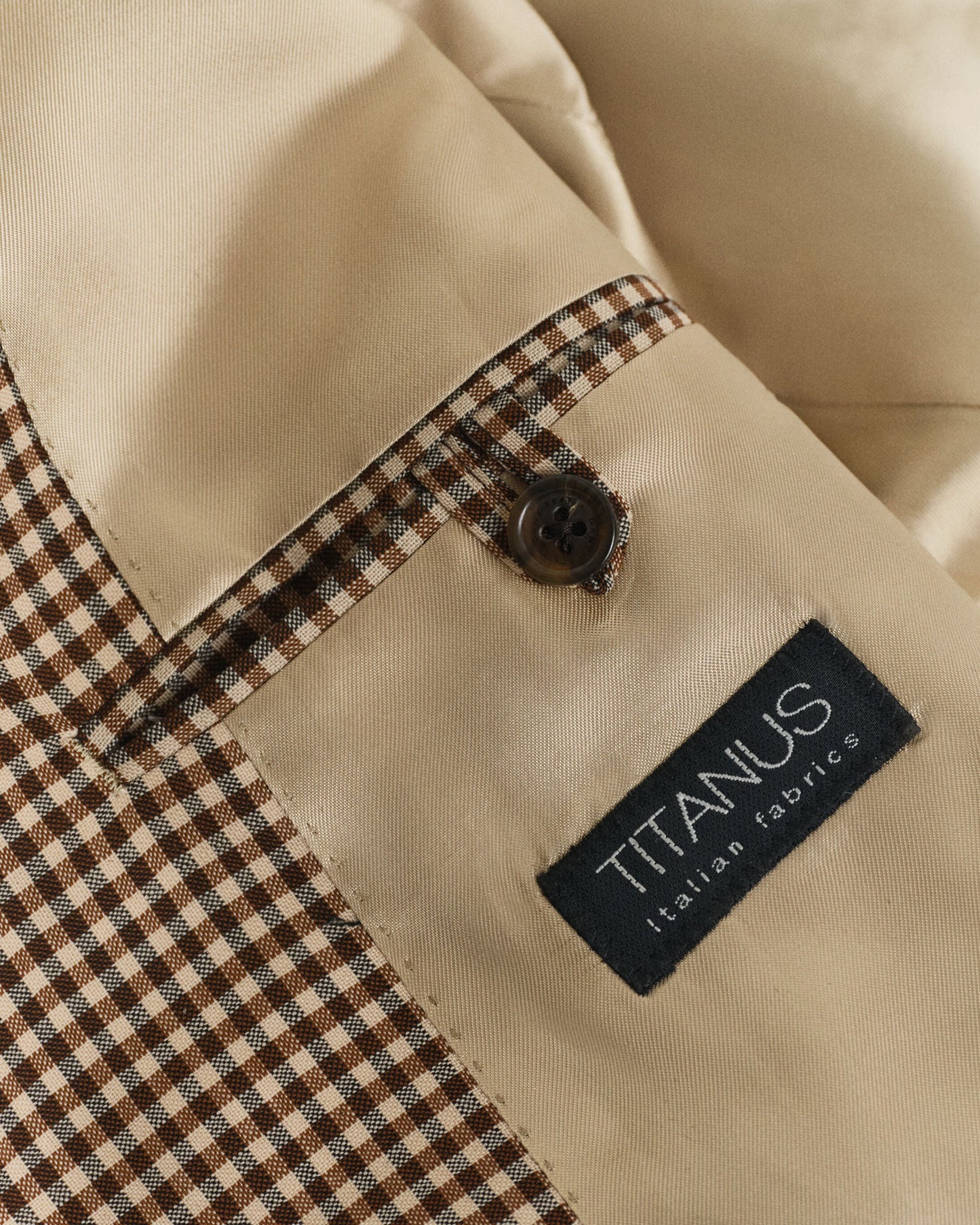 Relaxed Fit Gingham Check Blazer