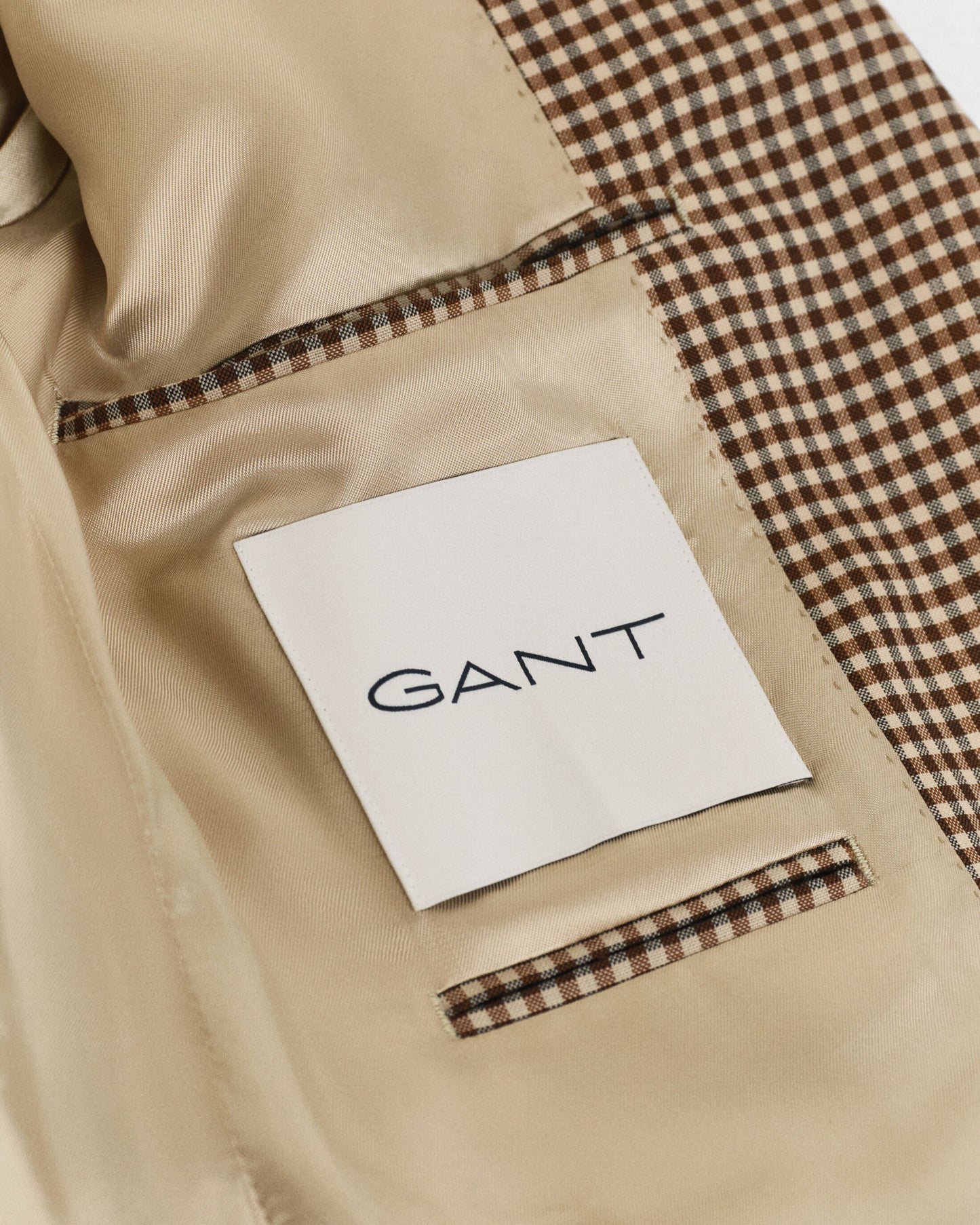 Relaxed Fit Gingham Check Blazer