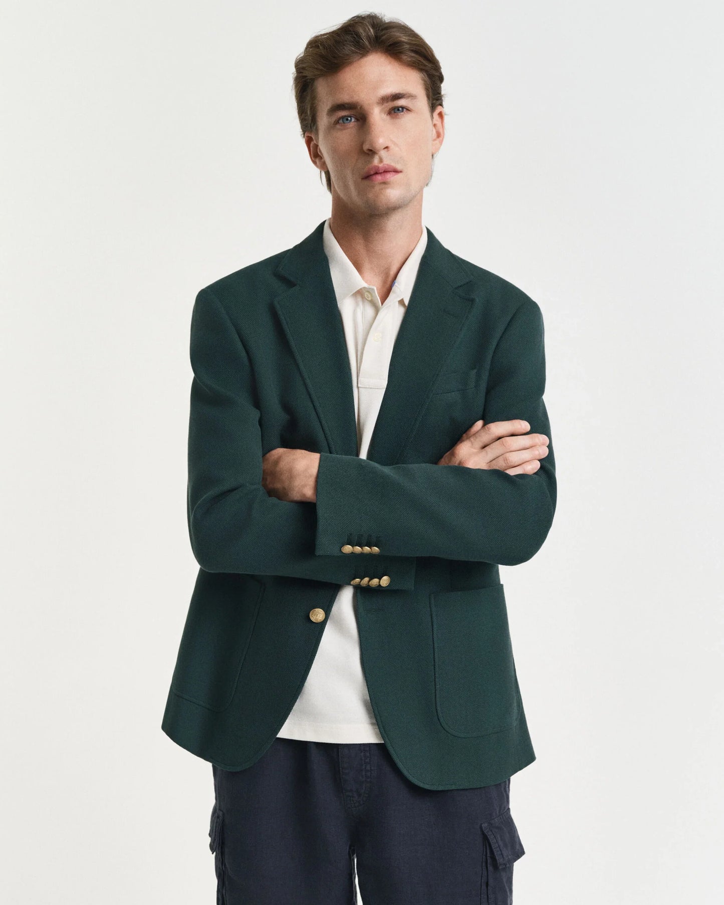 Slim Fit Cotton Club Blazer