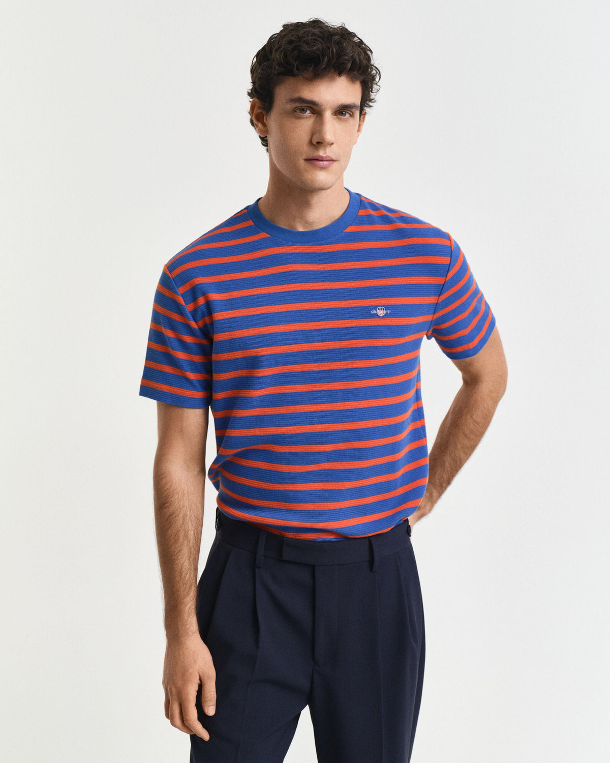 Waffle Stripe Short Sleeve T-Shirt