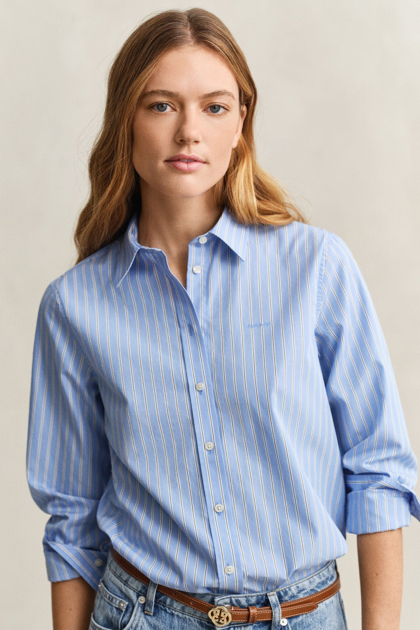 Regular Poplin Stripe Shirt