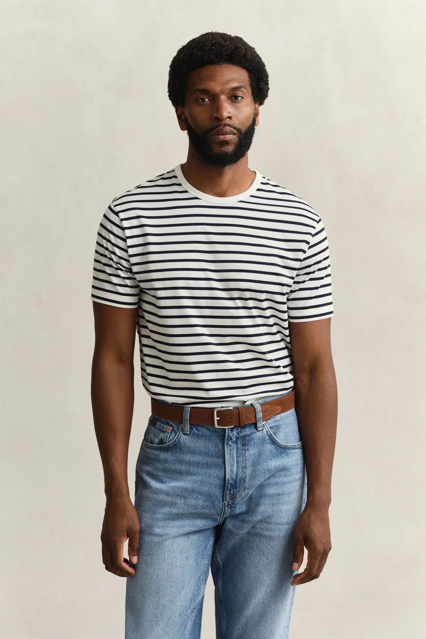 Pima Cotton Striped T-Shirt
