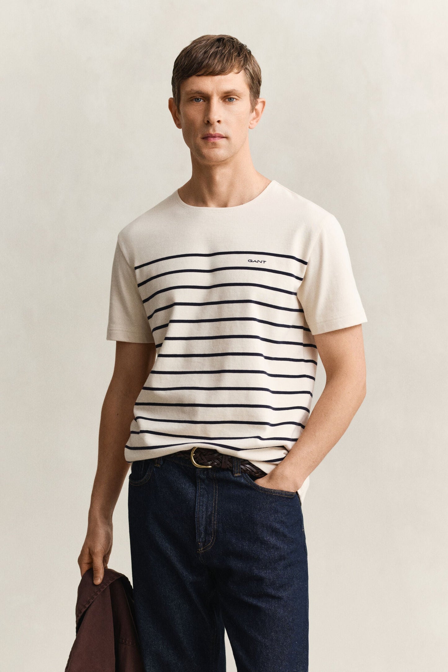 Placed Stripe Short Sleeve Tshirt