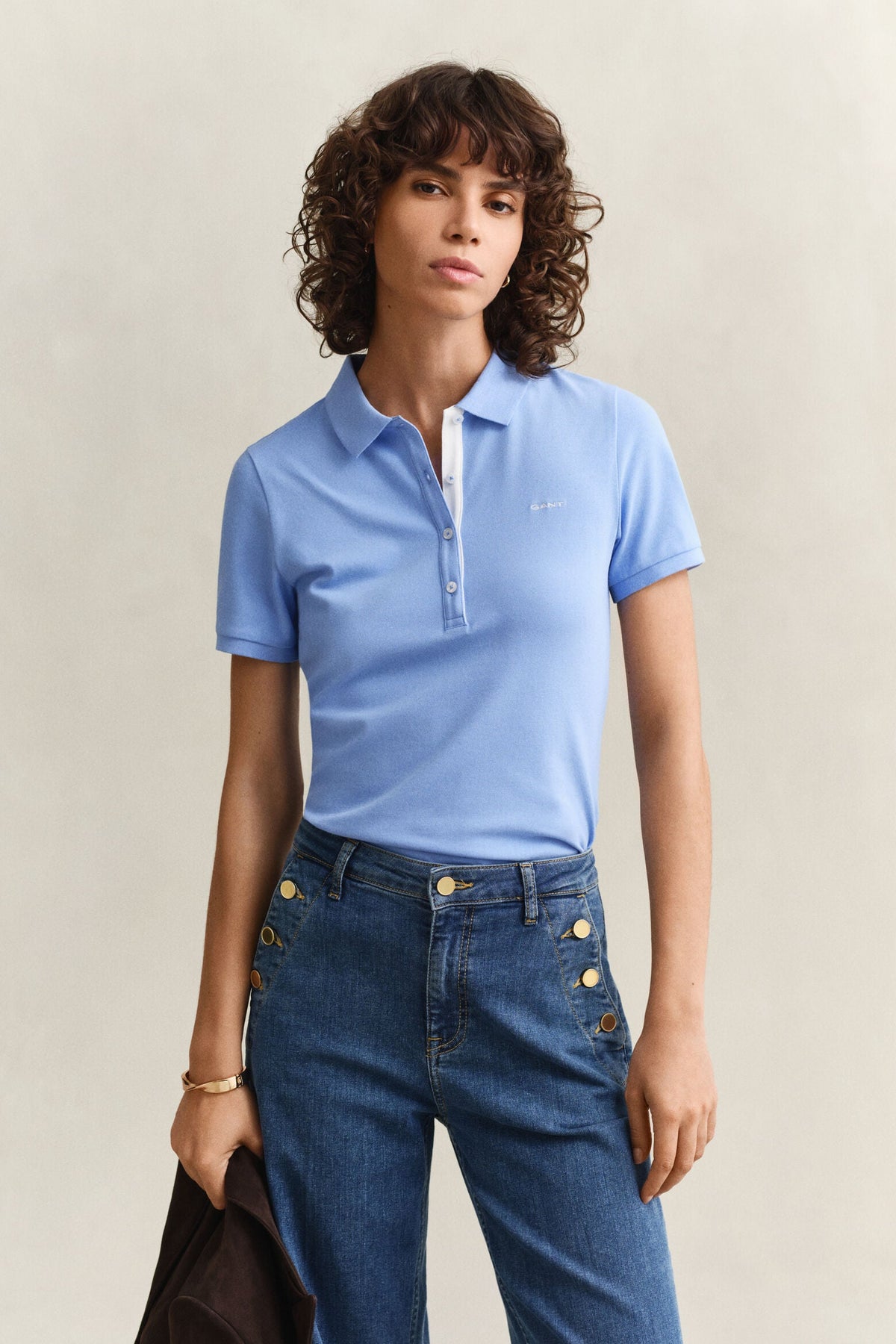 Contrast PiquÃ© Polo Shirt