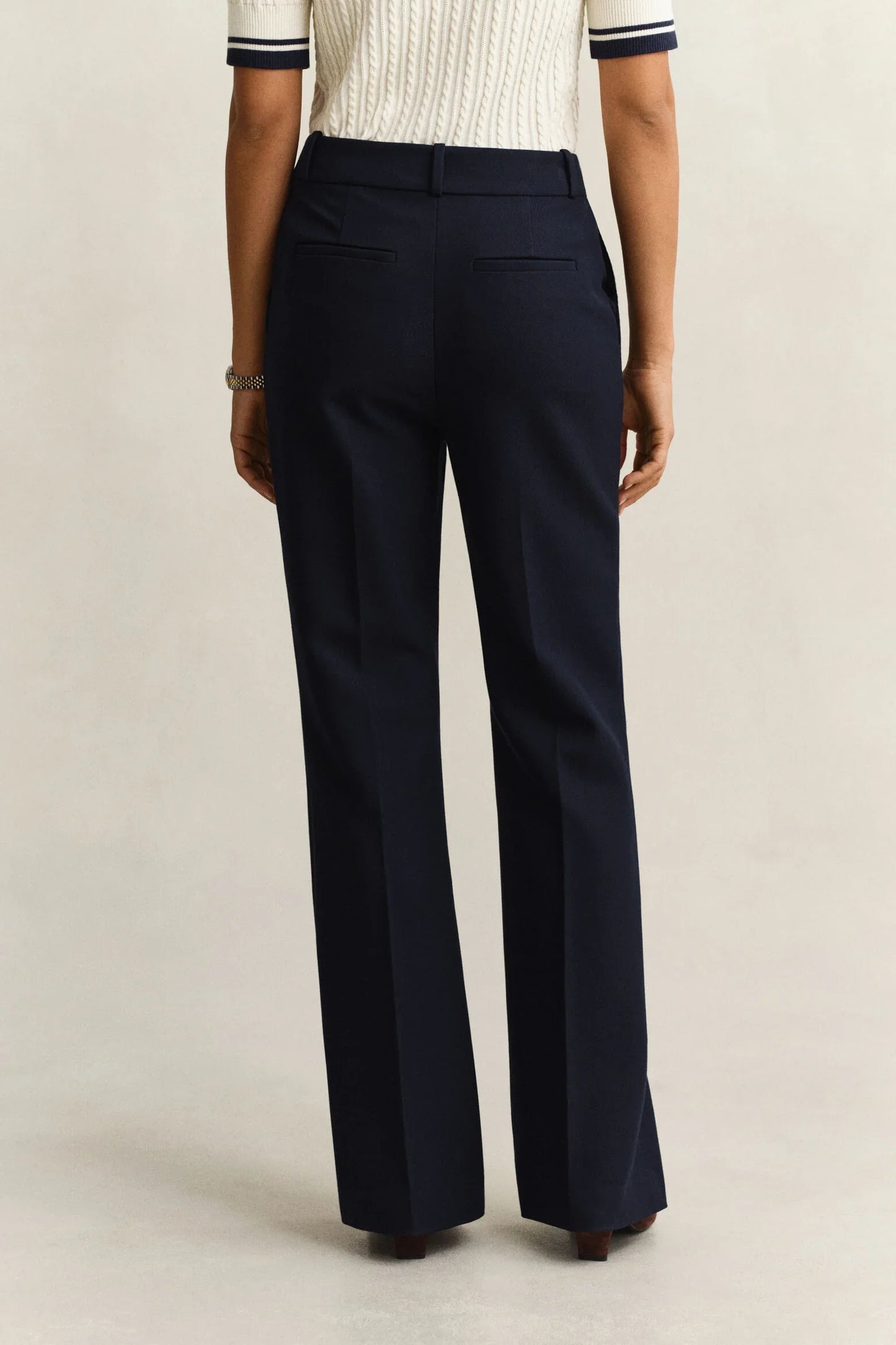 Slim Flare Nautical Pants